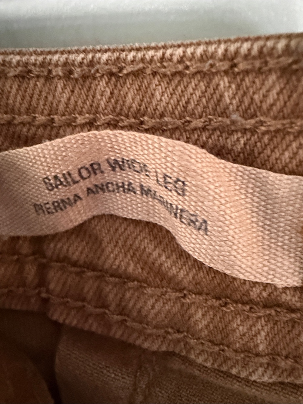 Universal Thread Sailor Wide Leg Light Brown Jeans 8 - Picture 3 of 6